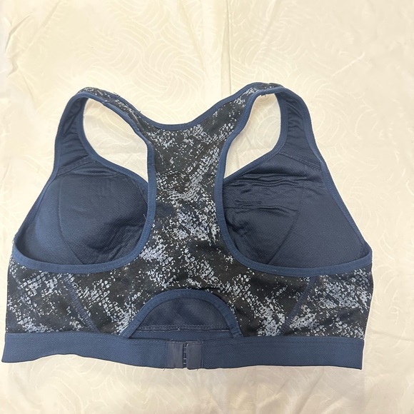 Layer 8 Blue Racerback Sports Bra - Picture 2 of 4